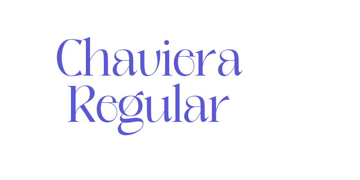 Chaviera Regular Font