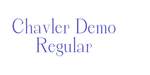 Chavler Demo Regular-font-download