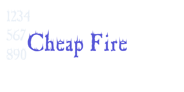 Cheap Fire font free