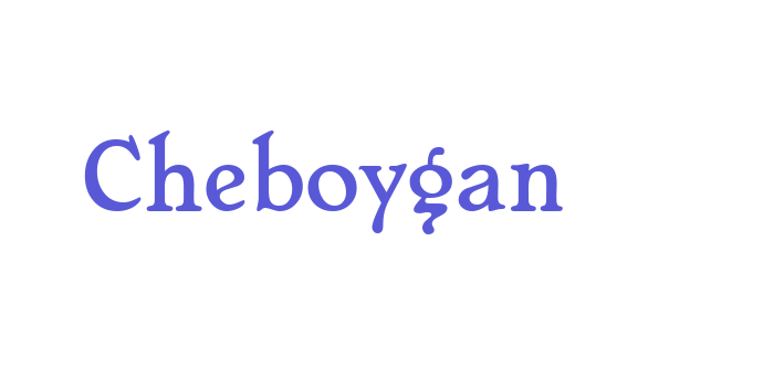 Cheboygan Font Download