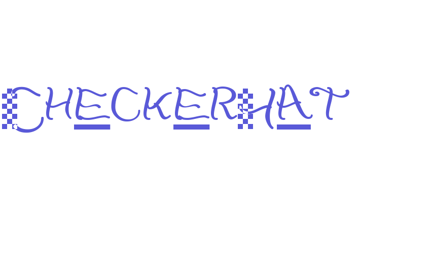 CheckerHat Font