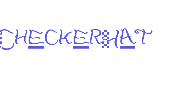 CheckerHat Font Download