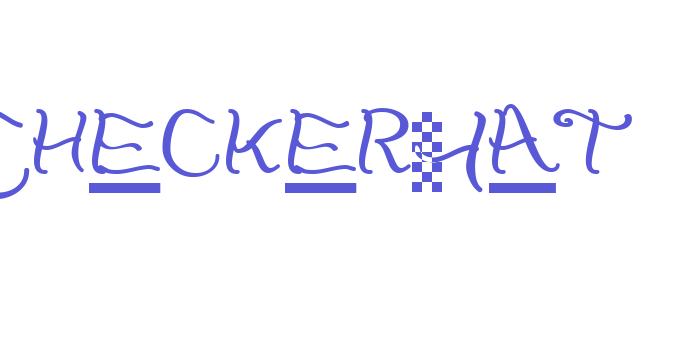 CheckerHat Font