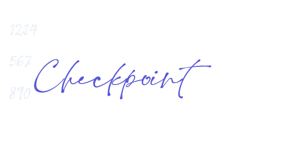 Checkpoint font free