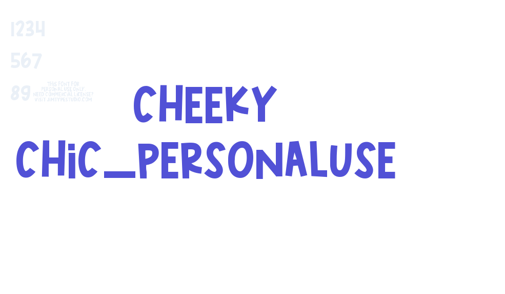 Cheeky Chic_PERSONALUSE-font-download