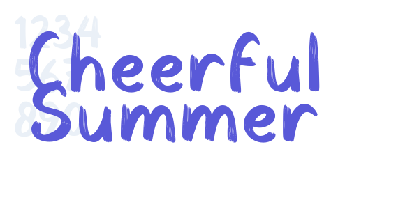 Cheerful Summer font free