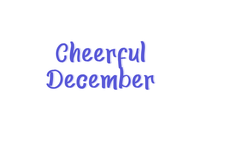 Cheerful December Font