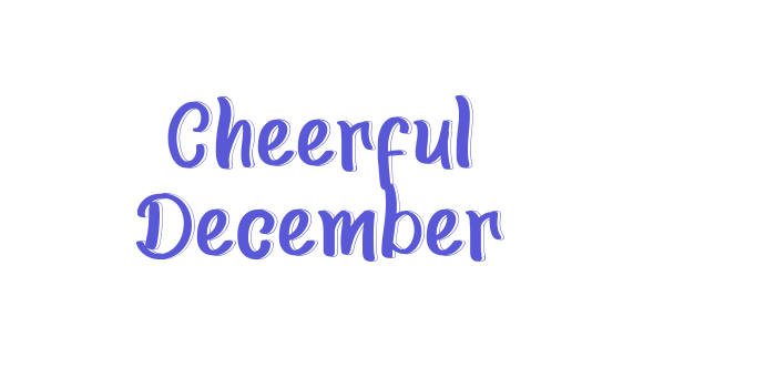 Cheerful December Font Download