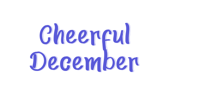 Cheerful December Font