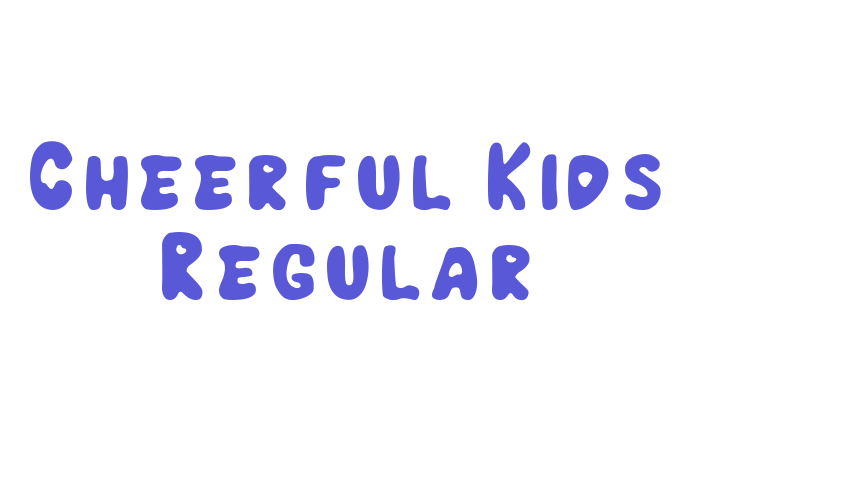 Cheerful Kids Regular Font Download