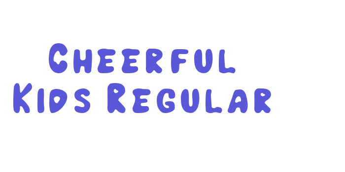 Cheerful Kids Regular Font Download