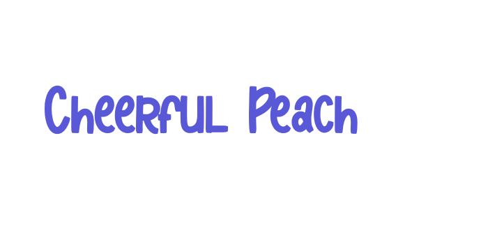 Cheerful Peach Font Download