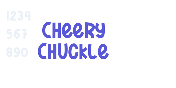 Cheery Chuckle font