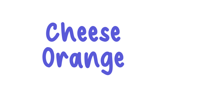 Cheese Orange Font