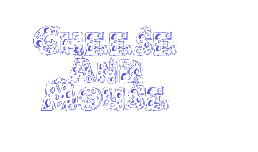 Cheese and Mouse Font