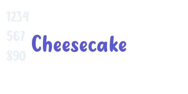 Cheesecake font free