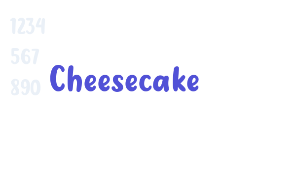 Cheesecake font download