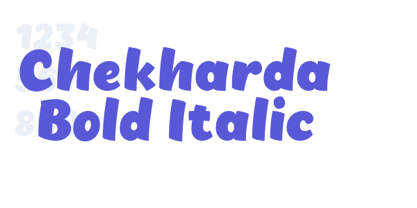 Chekharda Bold Italic font free