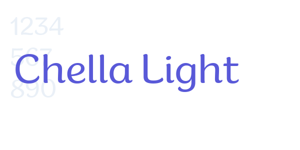 Chella Light font free