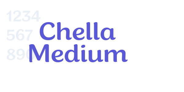 Chella Medium font free