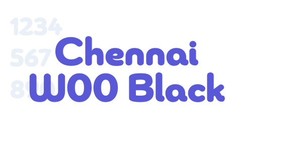 Chennai W00 Black font free