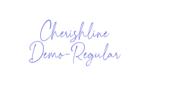 Cherishline Demo-Regular Font Download