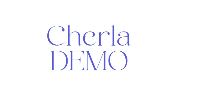 Cherla DEMO Font Download