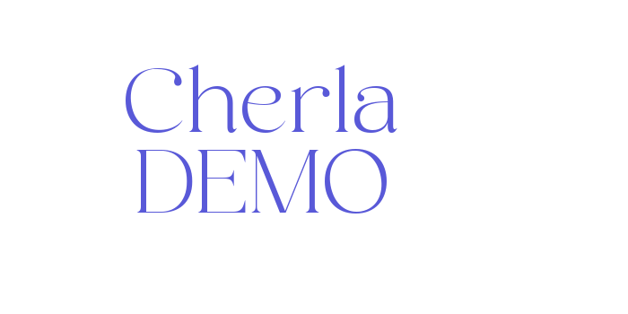 Cherla DEMO Font