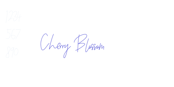 Cherry Blossom font free