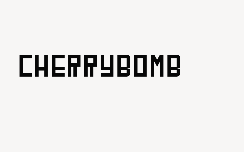 CherryBomb Font