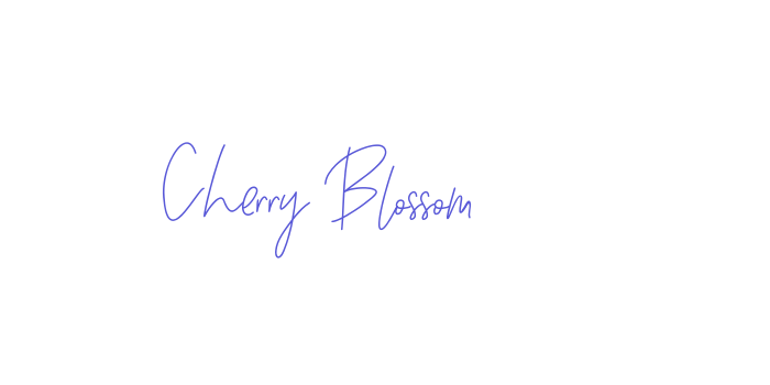 Cherry Blossom Font