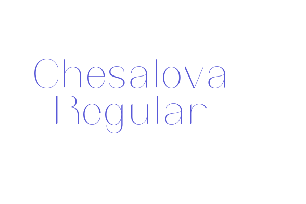 Chesalova Regular Font