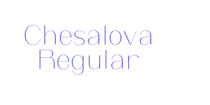 Chesalova Regular Font Download