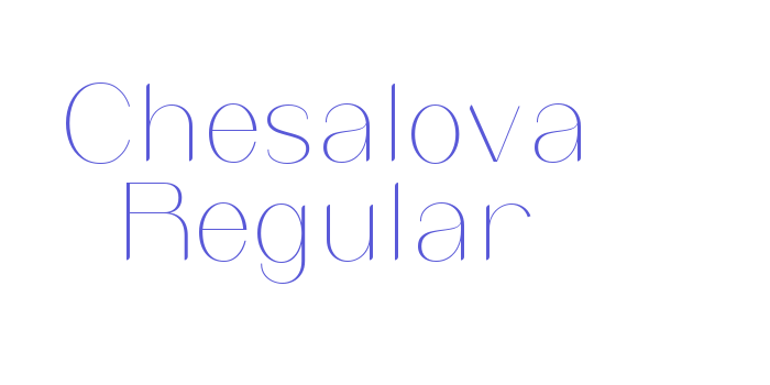 Chesalova Regular Font