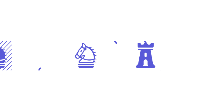 Chess Magnetic Font