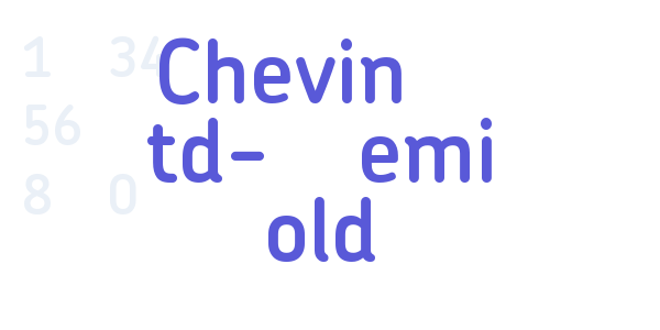 Chevin Std-Demi Bold font free