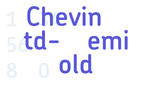 Chevin Std-Demi Bold Font Download