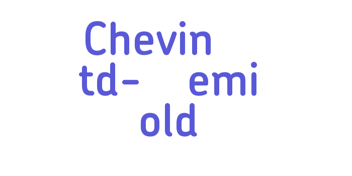 Chevin Std-Demi Bold Font Download