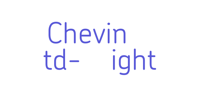 Chevin Std-Light Font