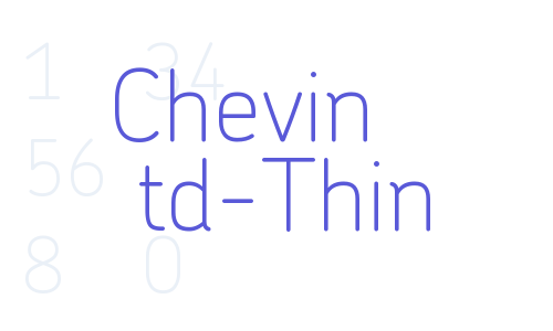 Chevin Std-Thin Font Download