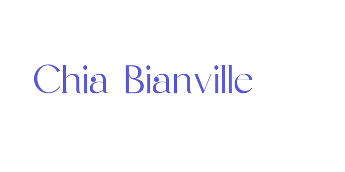 Chia Bianville Font Download