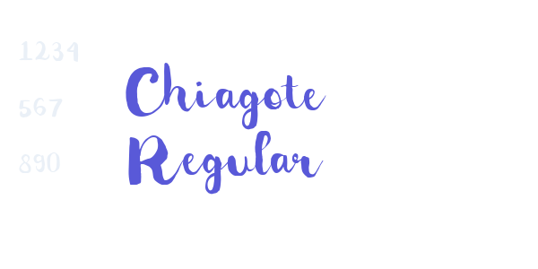 Chiagote Regular font free