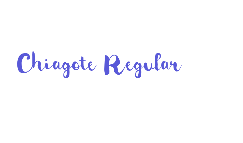 Chiagote Regular Font Download