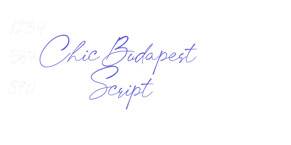 Chic Budapest Script font free