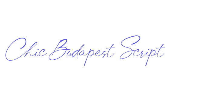 Chic Budapest Script Font Download