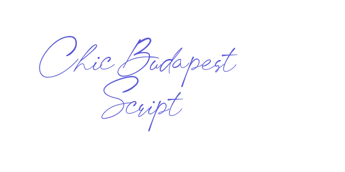 Chic Budapest Script Font