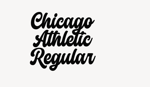 Chicago Athletic Regular Font