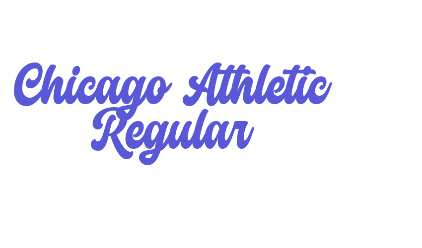 Chicago Athletic Regular Font