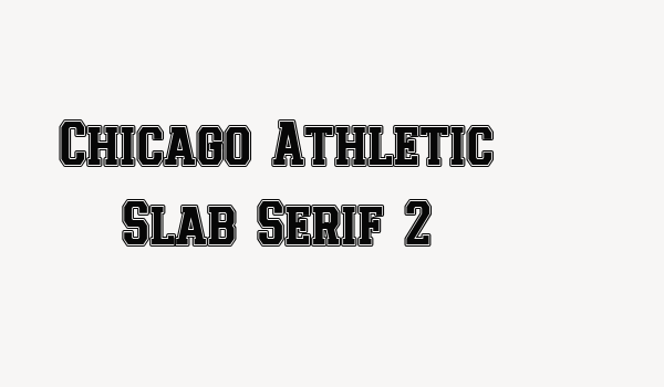 Chicago Athletic Slab Serif 2 Font