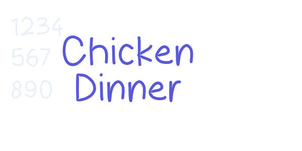 Chicken Dinner font free